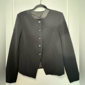 NWT Christian Lacroix Women's Black Blazer classic minimalist quiet luxury